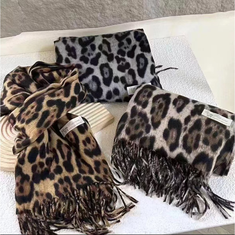 Cashmere Throw Blanket - 190*70CM Design léopard écharpe hiver chaud