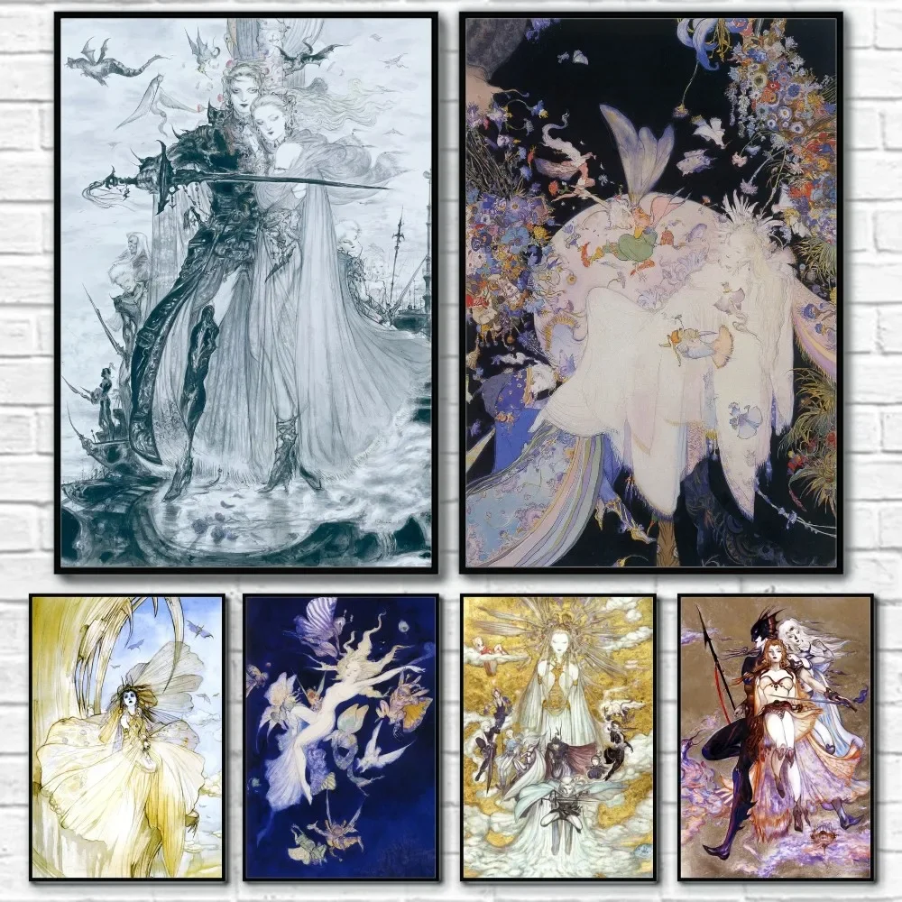 Luxury Lifestyle Photography - Yoshitaka Amano Final Fantasy jeu affiche