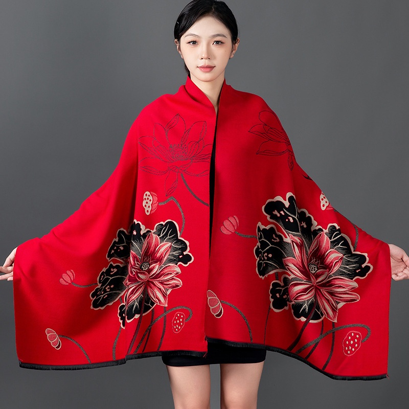 Femmes hiver châle cachemire é - Cashmere Throw Blanket avis et prix