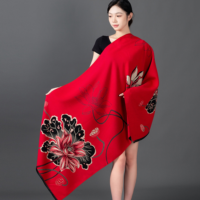 Femmes hiver châle cachemire é - Cashmere Throw Blanket avis et prix