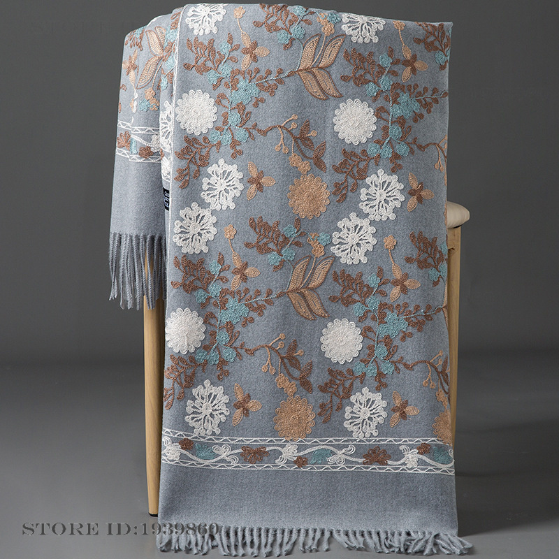 Écharpe longue en cachemire pa - Cashmere Throw Blanket avis et prix