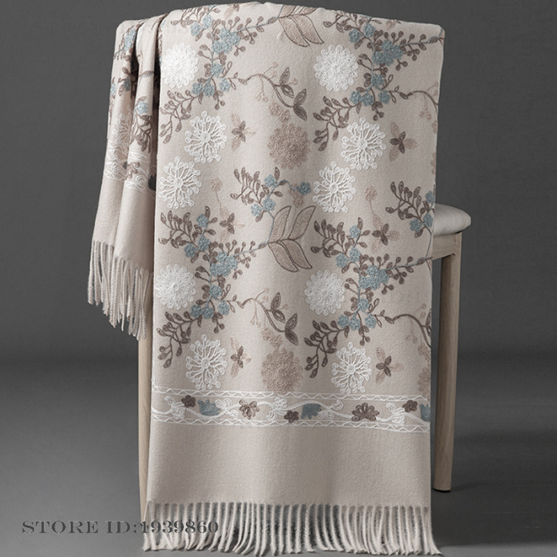 Écharpe longue en cachemire pa - Cashmere Throw Blanket avis et prix
