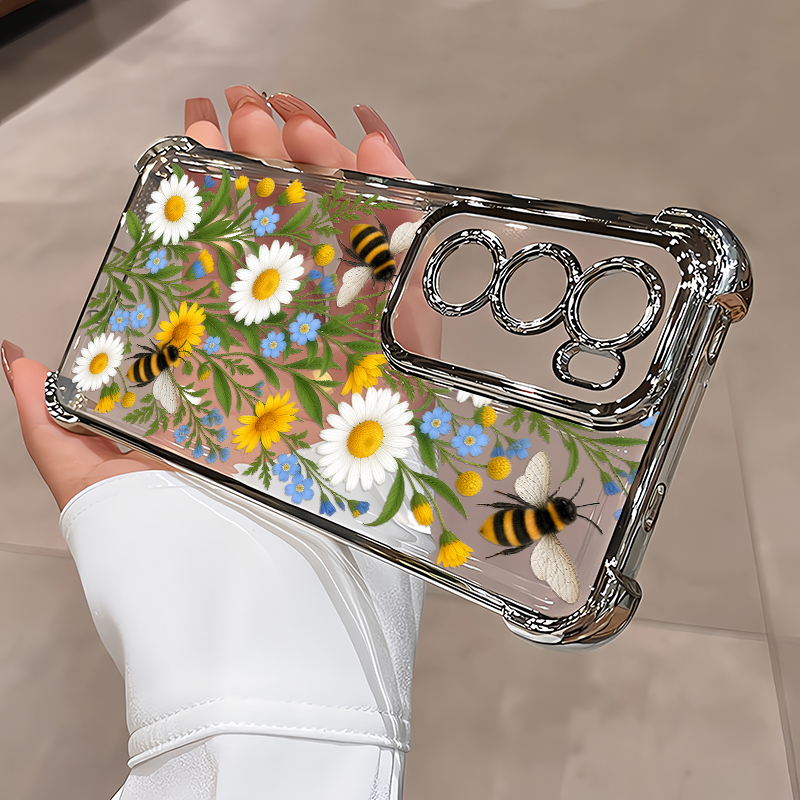 Coque à motif floral d'abeille - Oppo Reno 12 avis et prix