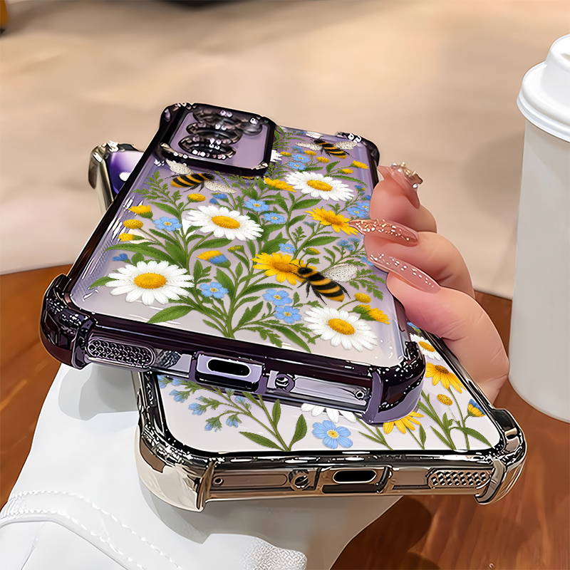 Coque à motif floral d'abeille - Oppo Reno 12 avis et prix
