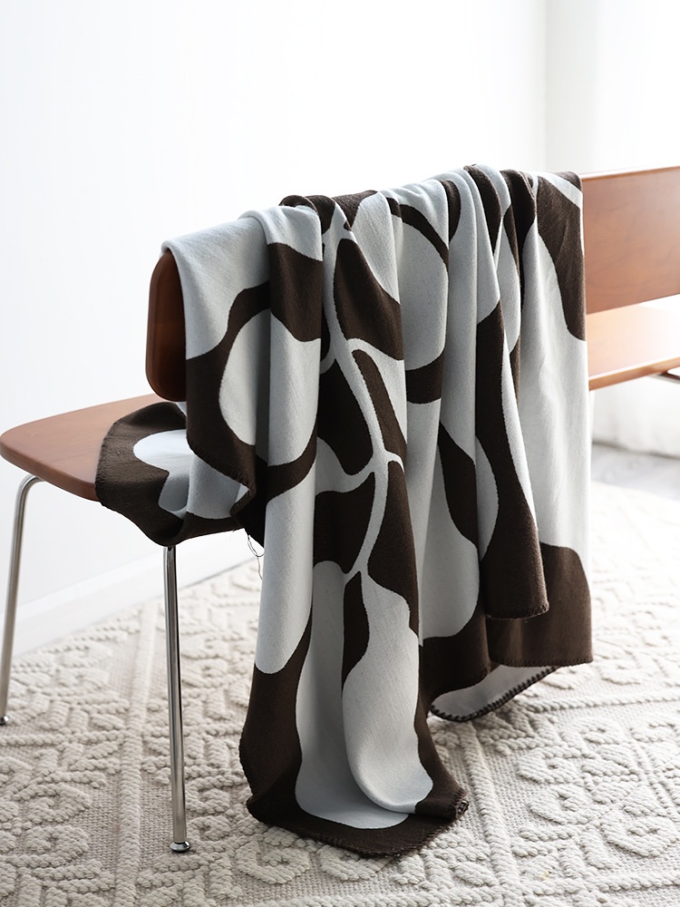 Couverture Jacquard en Faux ca - Cashmere Throw Blanket avis et prix