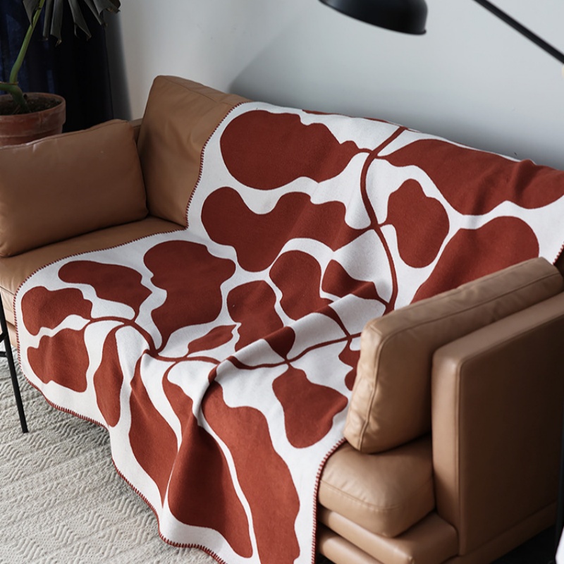 Couverture Jacquard en Faux ca - Cashmere Throw Blanket avis et prix