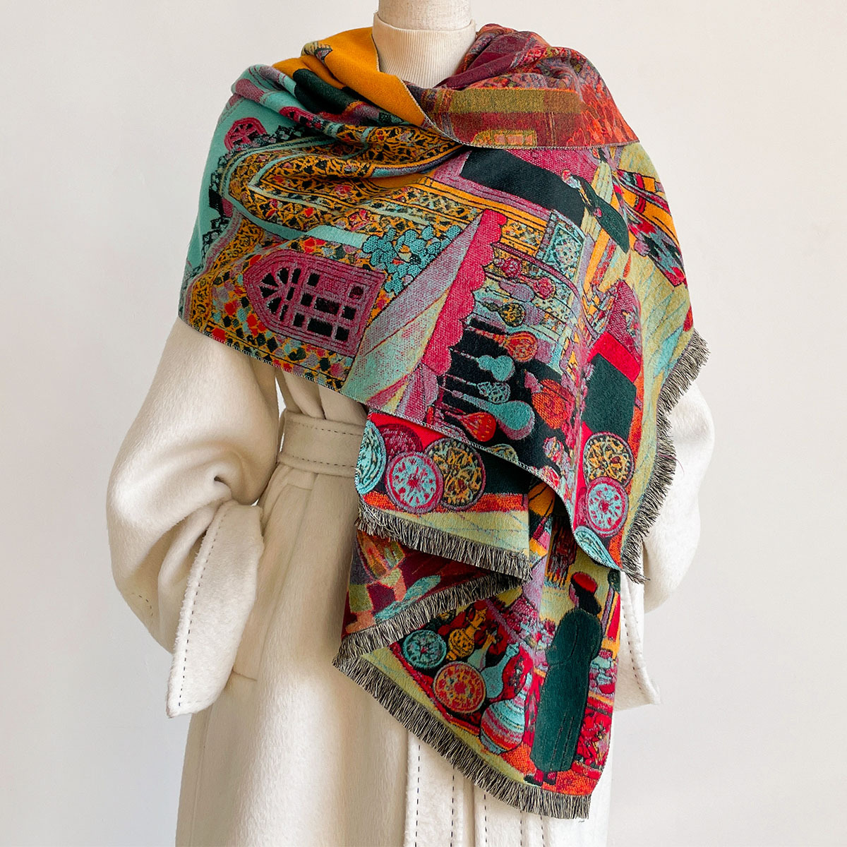 Écharpe en imitation cachemire - Cashmere Throw Blanket avis et prix