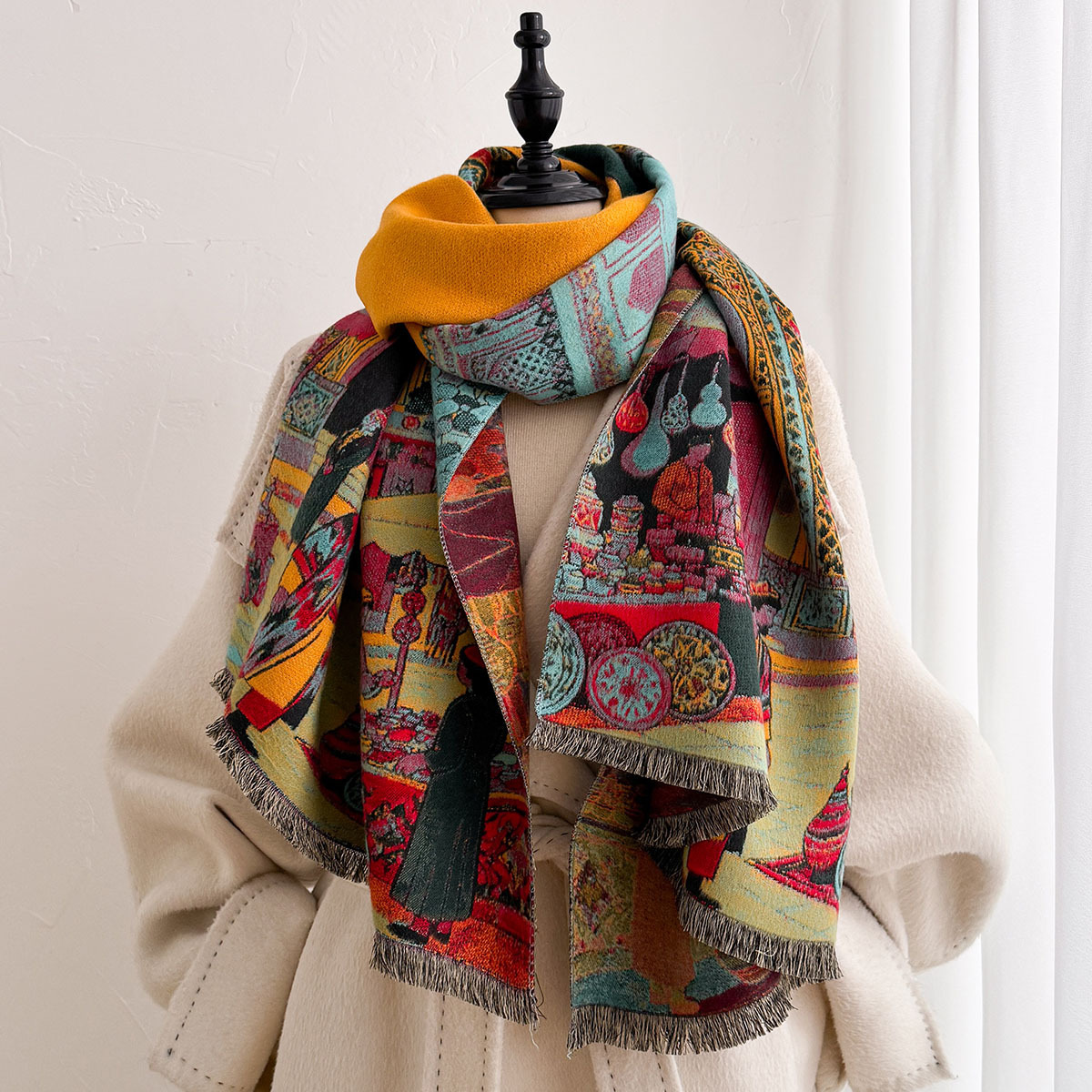 Écharpe en imitation cachemire - Cashmere Throw Blanket avis et prix