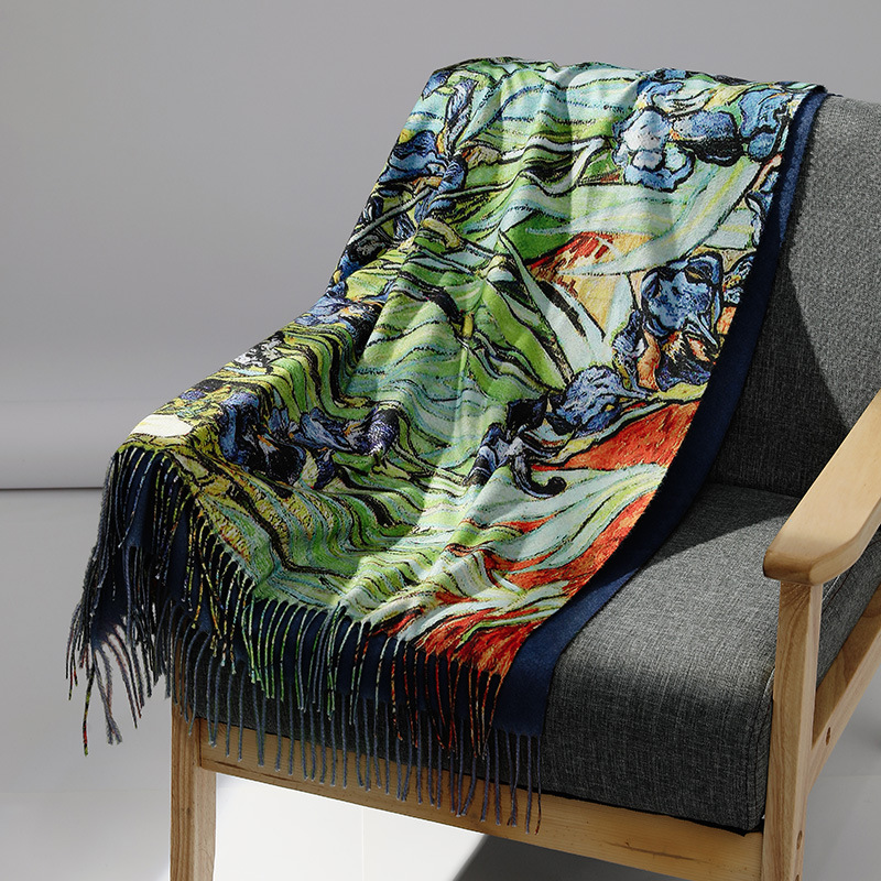 Marque de luxe peinture à l'hu - Cashmere Throw Blanket avis et prix