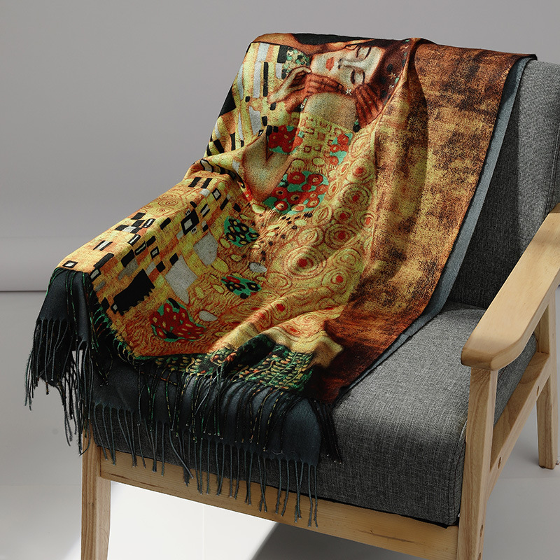 Marque de luxe peinture à l'hu - Cashmere Throw Blanket avis et prix